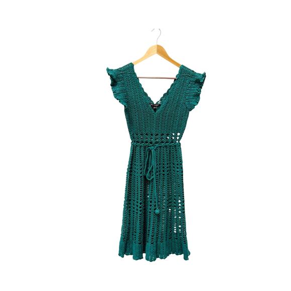 Vintage‎ Betsey Johnson Crochet Dress Coverup Women’s Size Medium - Picture 1 of 8